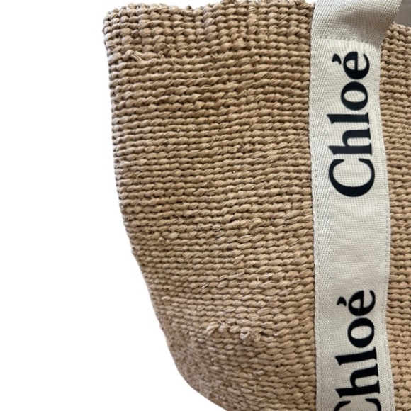 Chloe Large Woody Basket Bag in Natural Fibers - Picture 5 of 16